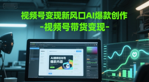 视频号变现新风口AI爆款创作-视频号带货变现-星宇网