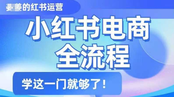 小红书电商全流程，精简易懂，从入门到精通，学这一门就够了-星宇网