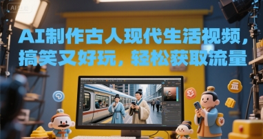 AI制作古人现代生活视频，搞笑又好玩，轻松获取流量-星宇网