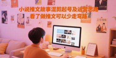 小说推文故事混剪起号及运营思路，看了做推文可以少走弯路-星宇网