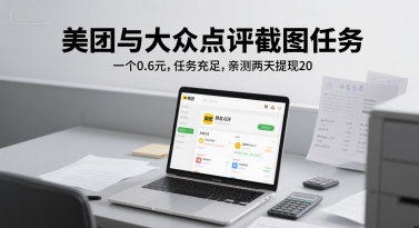 美团与大众点评截图任务，一个0.6元，任务充足，亲测两天提现20-星宇网