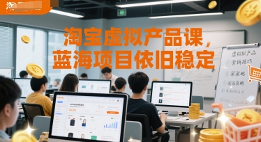 淘宝虚拟产品课，蓝海项目依旧稳定-星宇网
