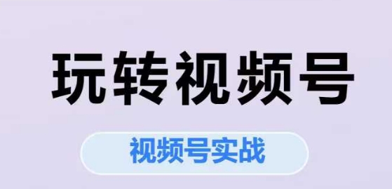 玩转视频号，视频号实战系列课-星宇网