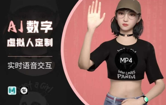 Ai数字人虚拟(智能体)实时语音交互特训营，​自行定制超写实角色AI数字人交互技术-星宇网