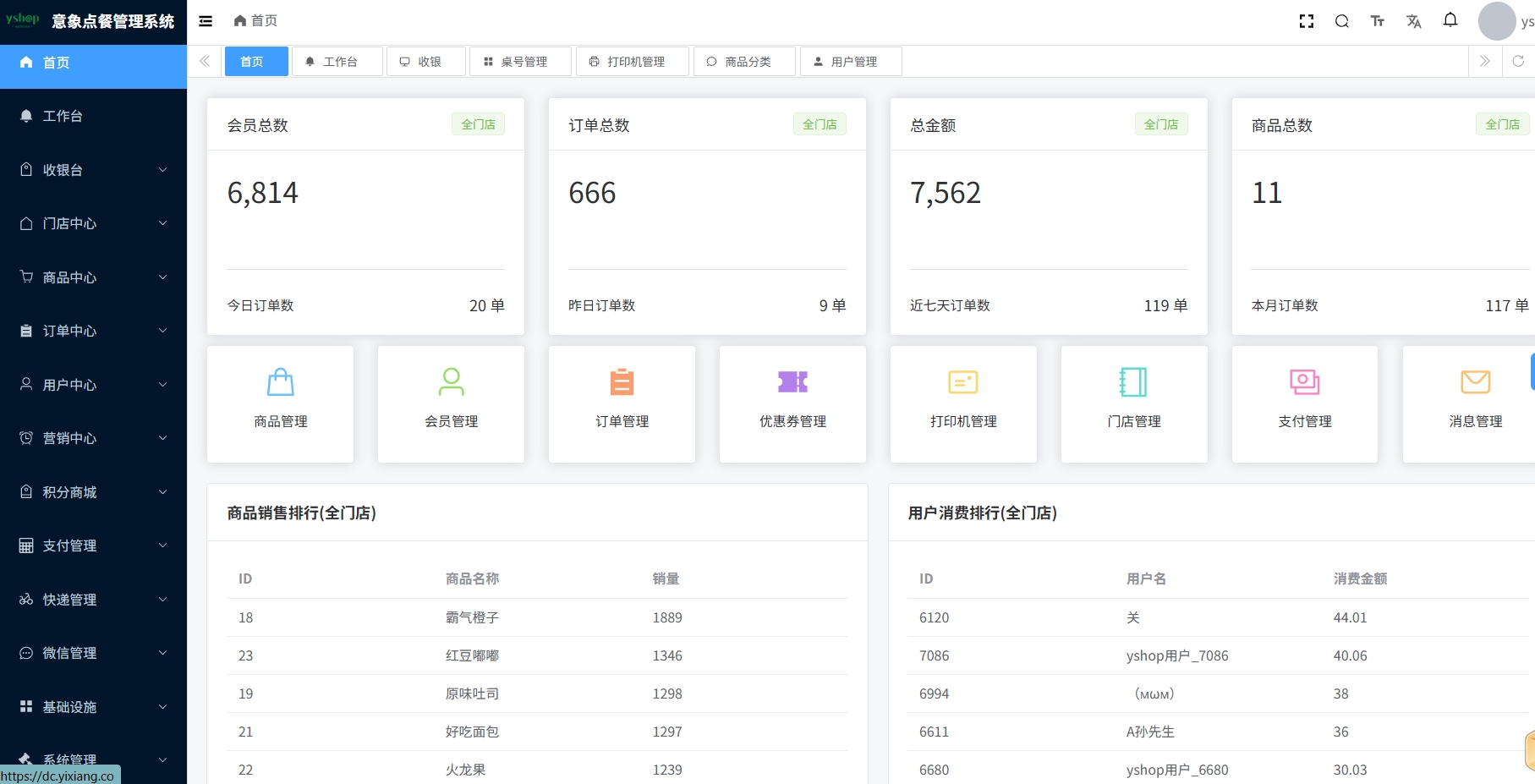 小程序_意象桌面扫码点餐系统_开源【可商用】-星宇网